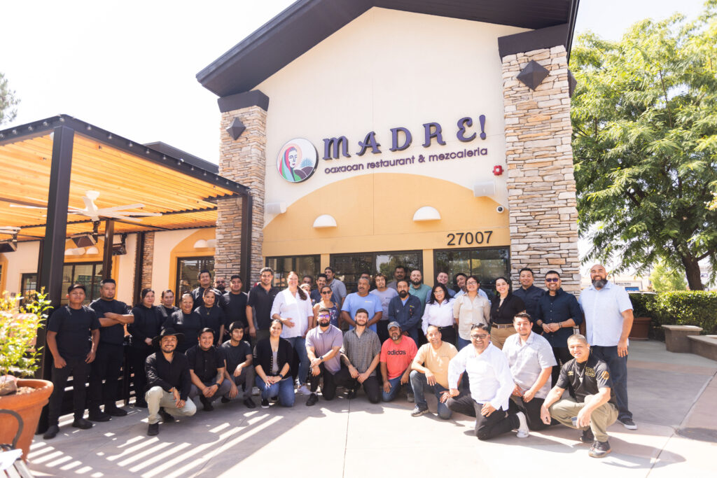 exterior photo of the restaurant with crew